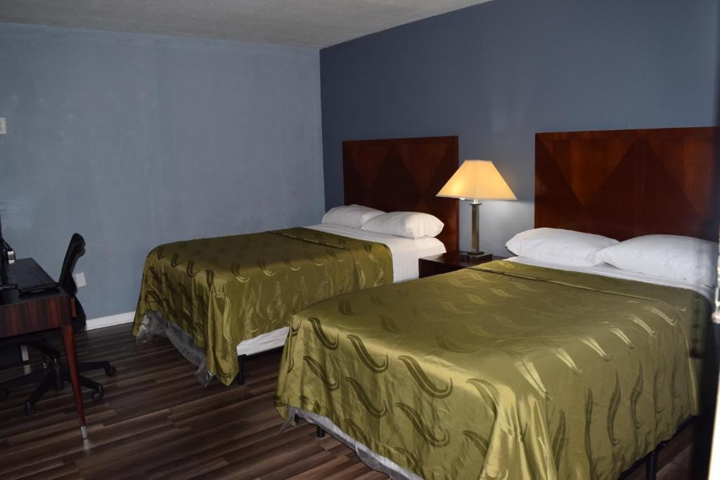 Comfortable double bed room layout with modern amenities in South Jersey
